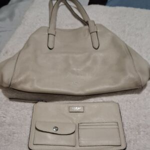 Botkier Cream Tote and Wallet Set